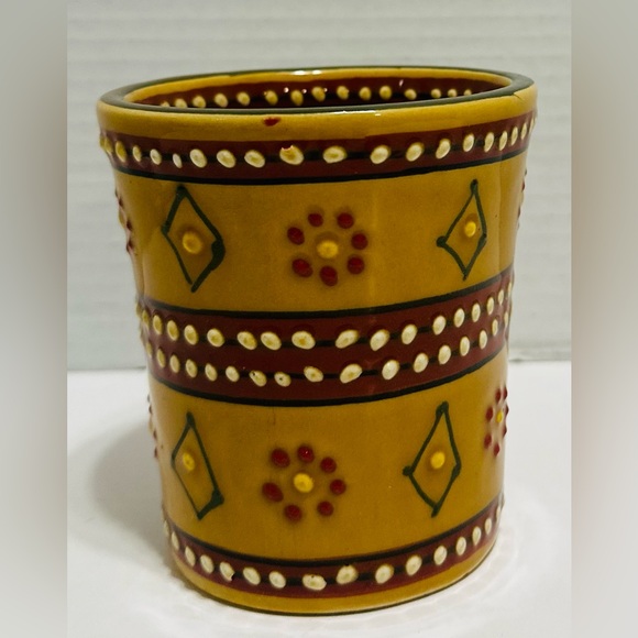 Authentic Mexican Mug Pottery Hand-made Hand-painted - Picture 2 of 6